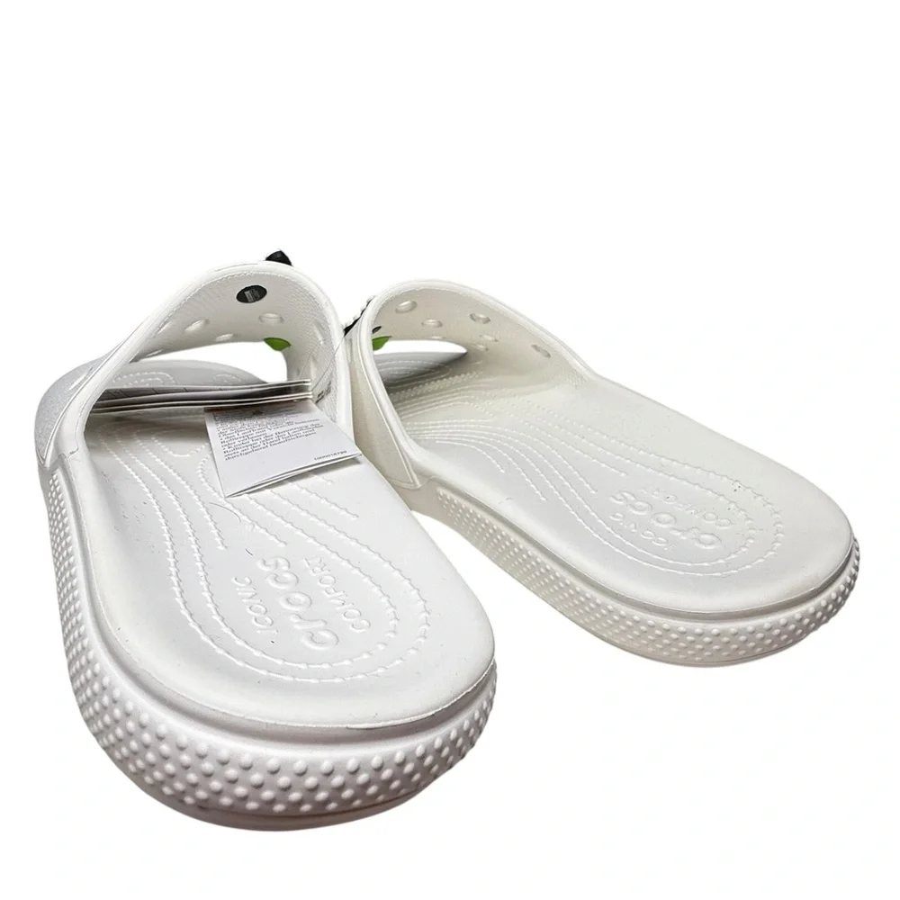 CROCS Classic Slide Sandals Men Size 13 White Slip On Clogs Shoes‎